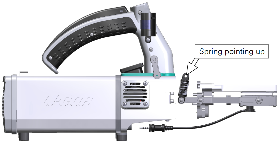 Install the small leaf chamber on the head