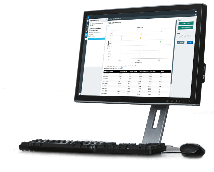 Empiria Studio Software Scatter plot screen