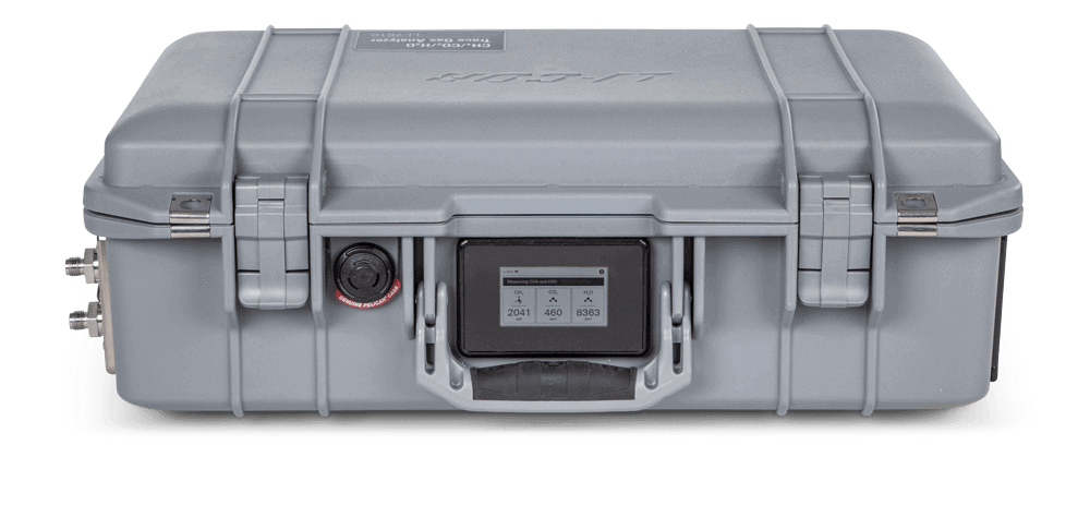 LI-7810 CH4/CO2/H2O Trace Gas Analyzer display